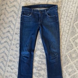 7 For All Mankind Low Rise Flare Jeans